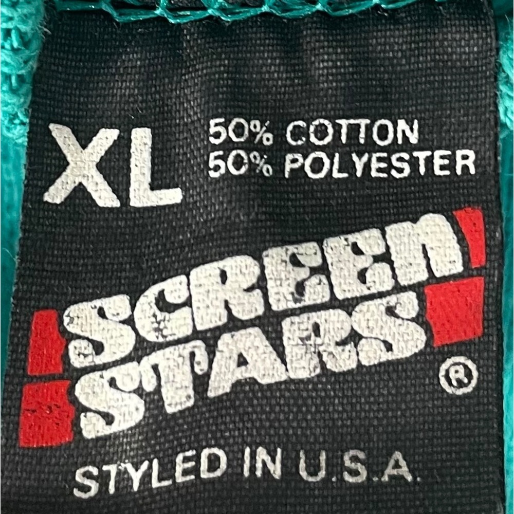 Vintage Killarney Ireland Celtic Art Graphic Sweatshirt Screen Stars XL Teal - Picture 2 of 7